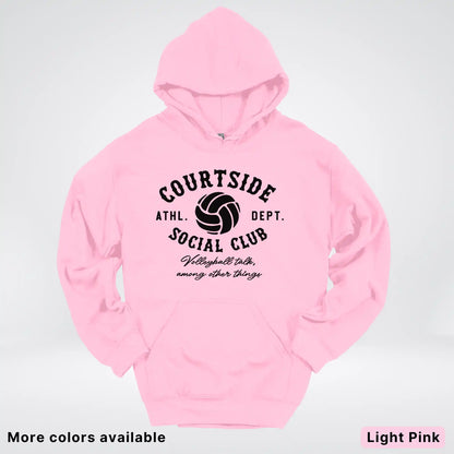 Courtside Social Club – Black Design – Volleyball - Hoodie