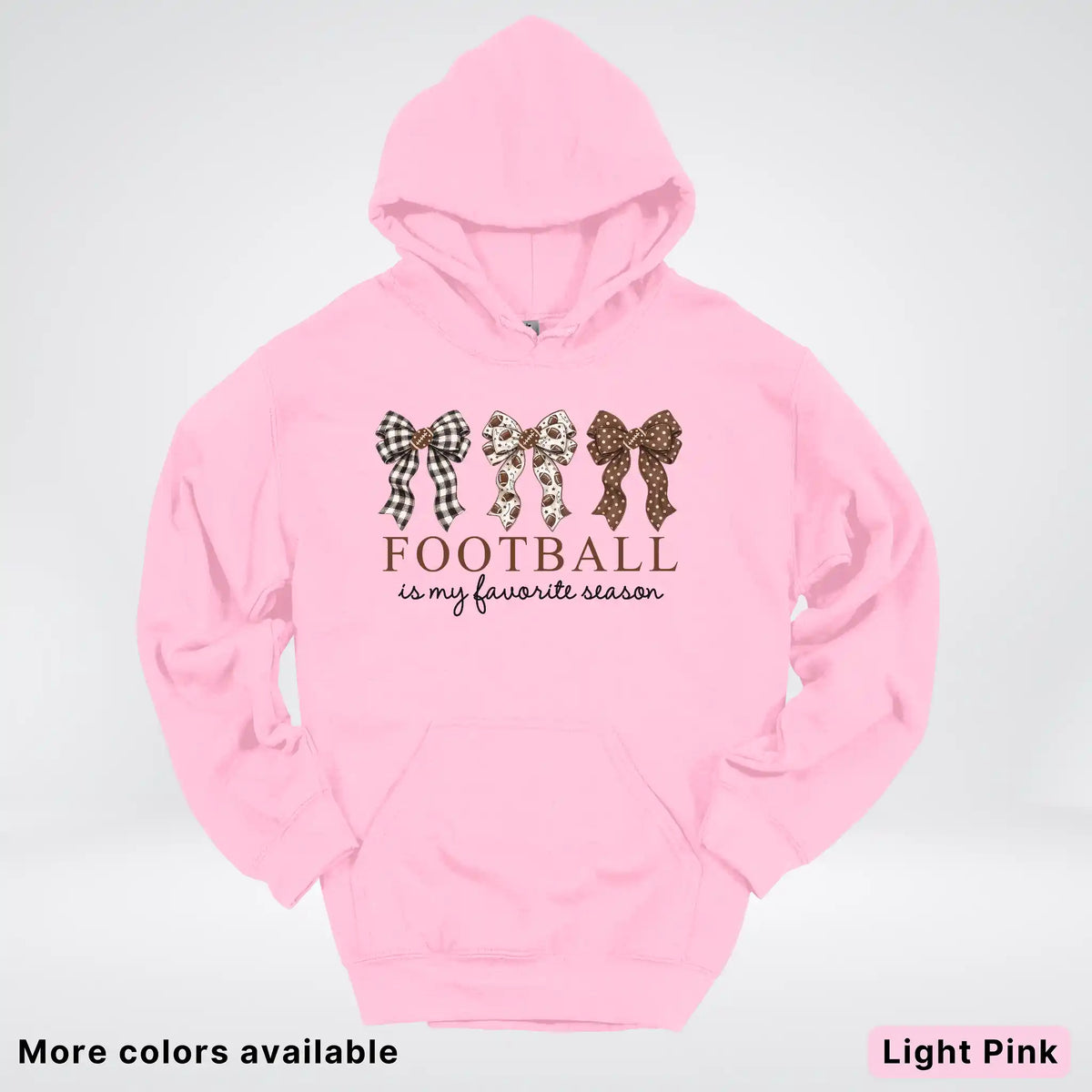 Football Is My Favorite Season – Game Day Bow - Hoodie