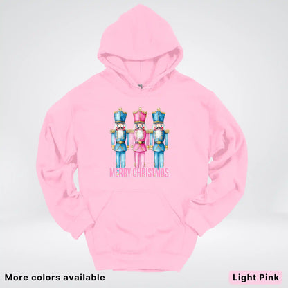 Merry Christmas Pastel Nutcrackers Hoodie