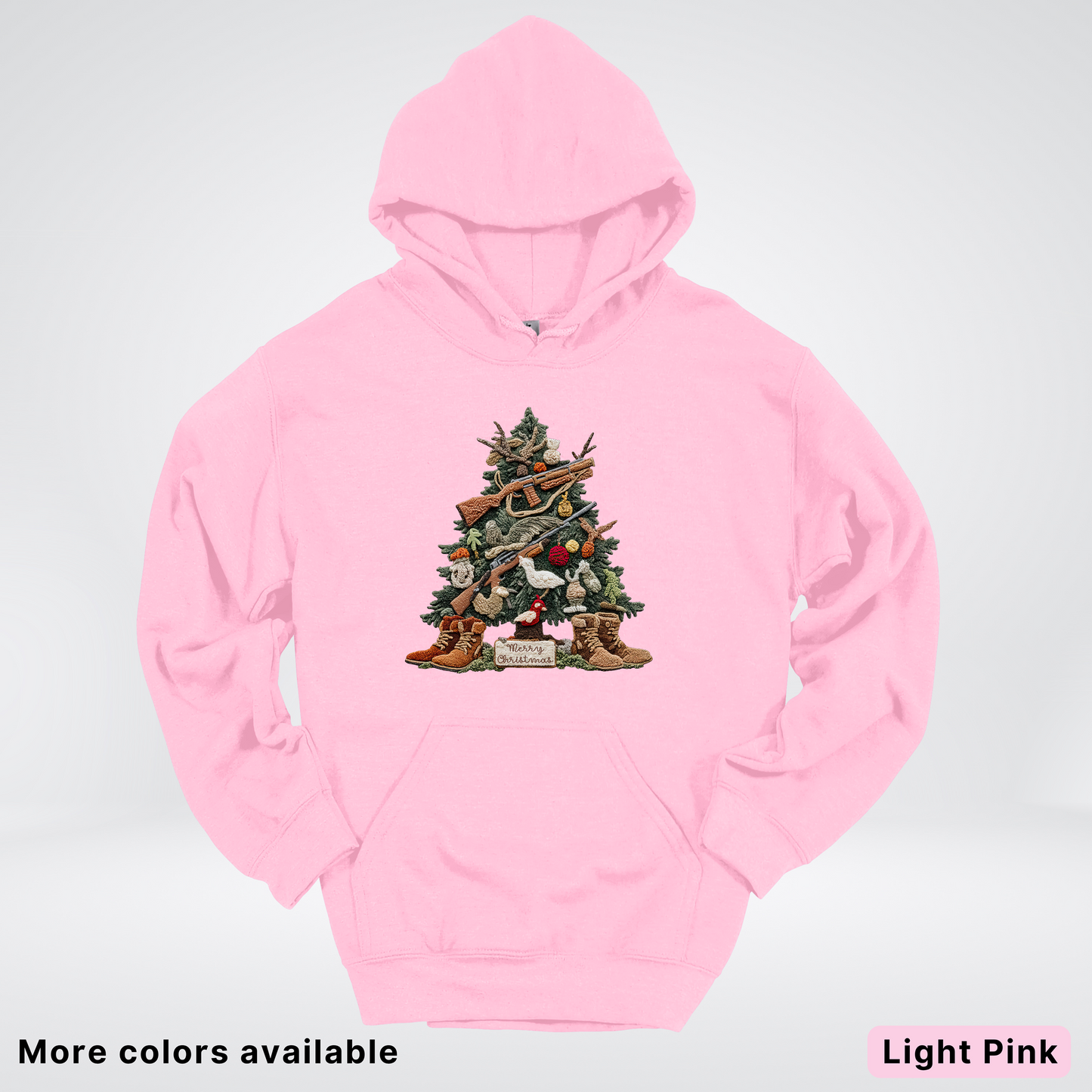 Rustic Holiday Tree & Boots (Hook Yard Faux) - Hoodie