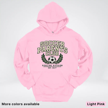 Soccer Parents Club Faux Embroidery Sideline Hoodie