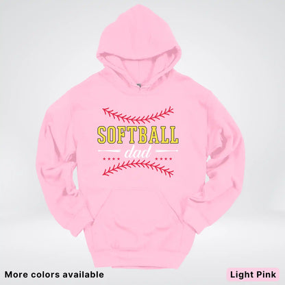 Softball Dad - White Design - Hoodie