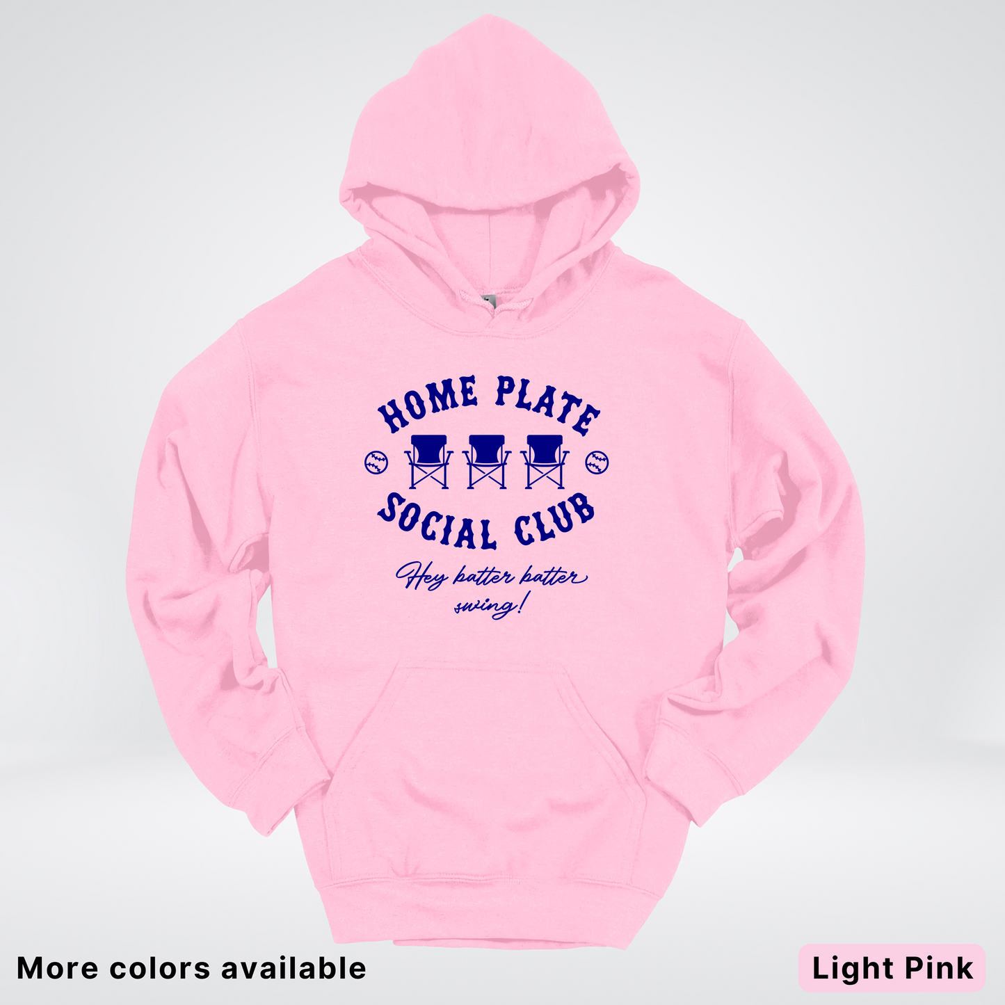 Home Plate Social Club – Navy Design - Hoodie