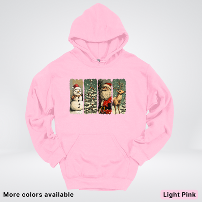 Classic Christmas Strip Art - Hoodie