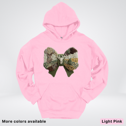 Rocking Horse Holiday Bow – Hook Yard Faux Look - Hoodie