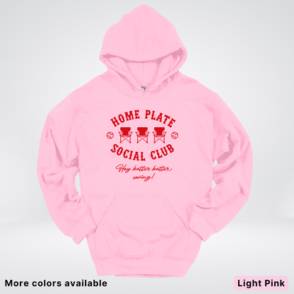 Home Plate Social Club – Red Design - Hoodie