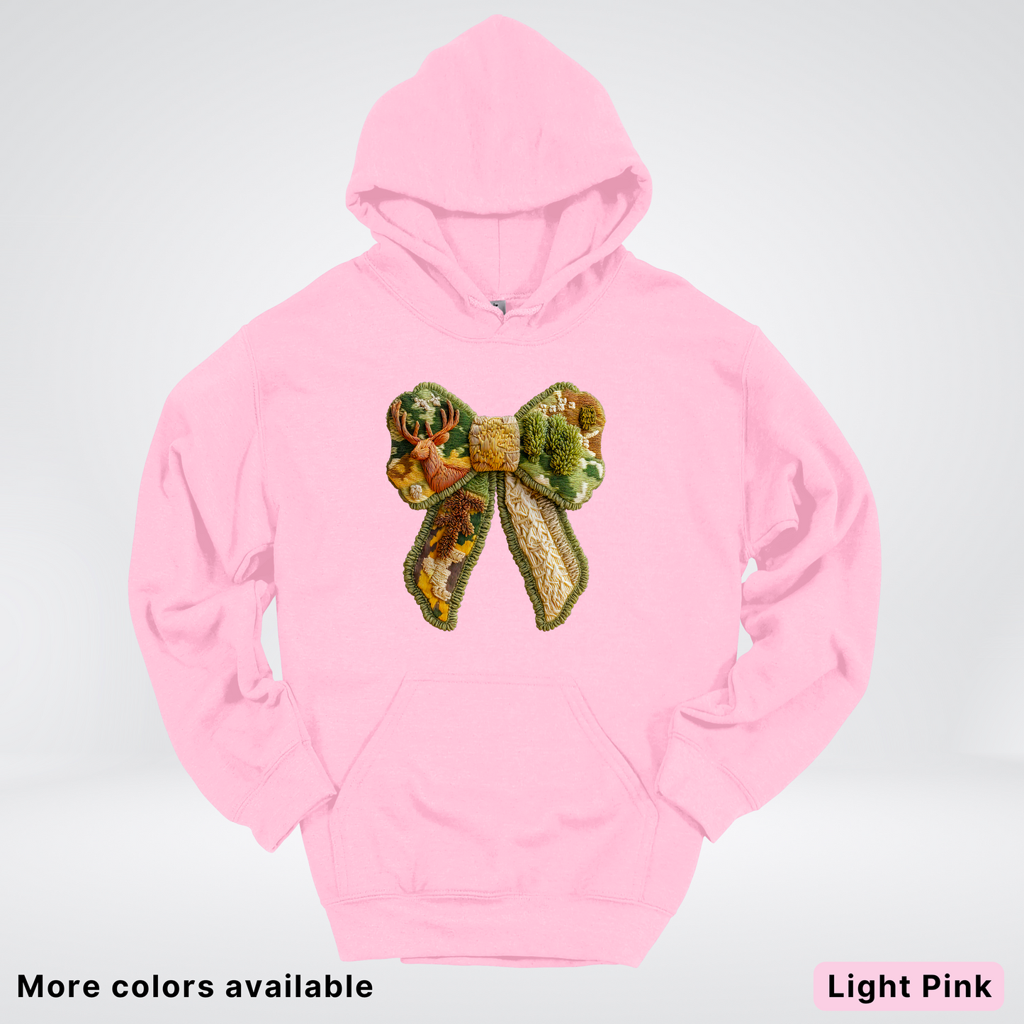 Forest Berry Bow Hook Yard Faux Look - Hoodie