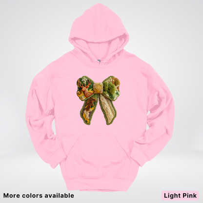 Forest Berry Bow Hook Yard Faux Look - Hoodie