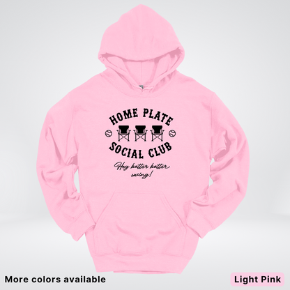 Home Plate Social Club – Black Design - Hoodie