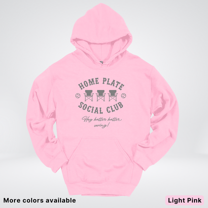 Home Plate Social Club – Gray Design - Hoodie