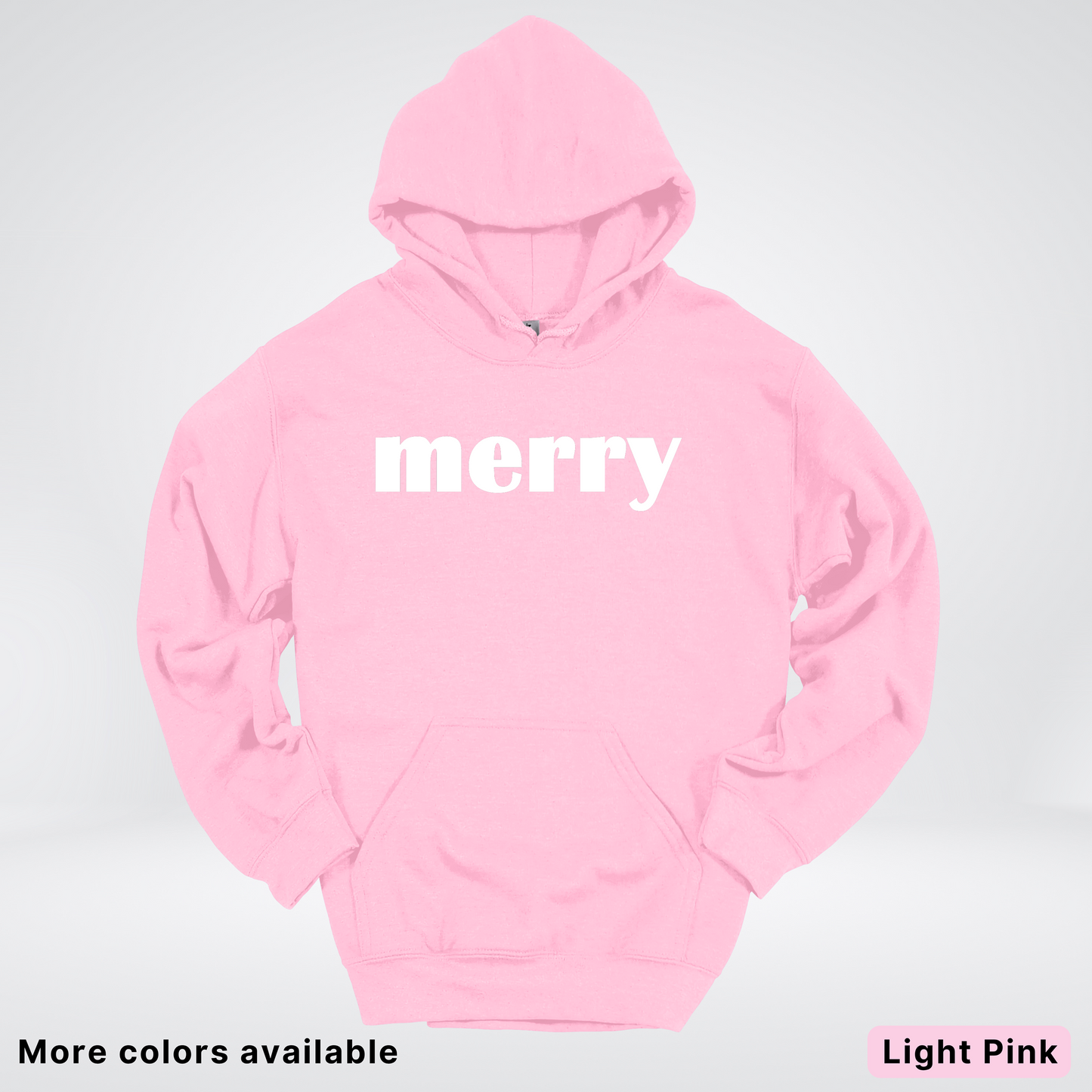 Merry - White Design - Hoodie