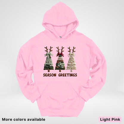 Rustic Christmas Tree Trio (Hook Yard Faux Look) - Hoodie