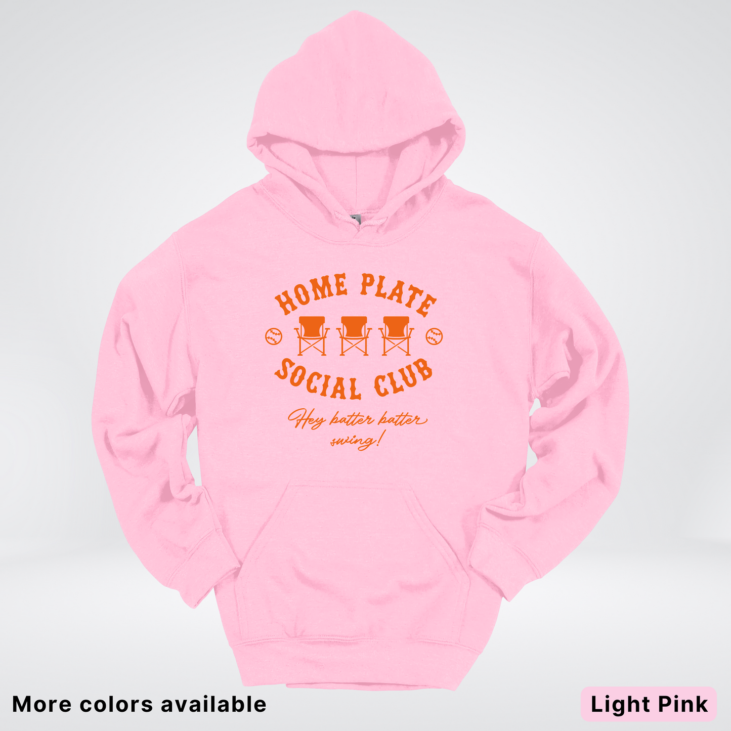 Home Plate Social Club – Orange Design - Hoodie