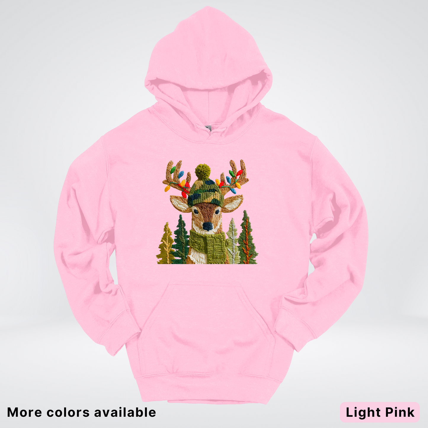 Ornament Antler Reindeer Hook Yard Faux - Hoodie