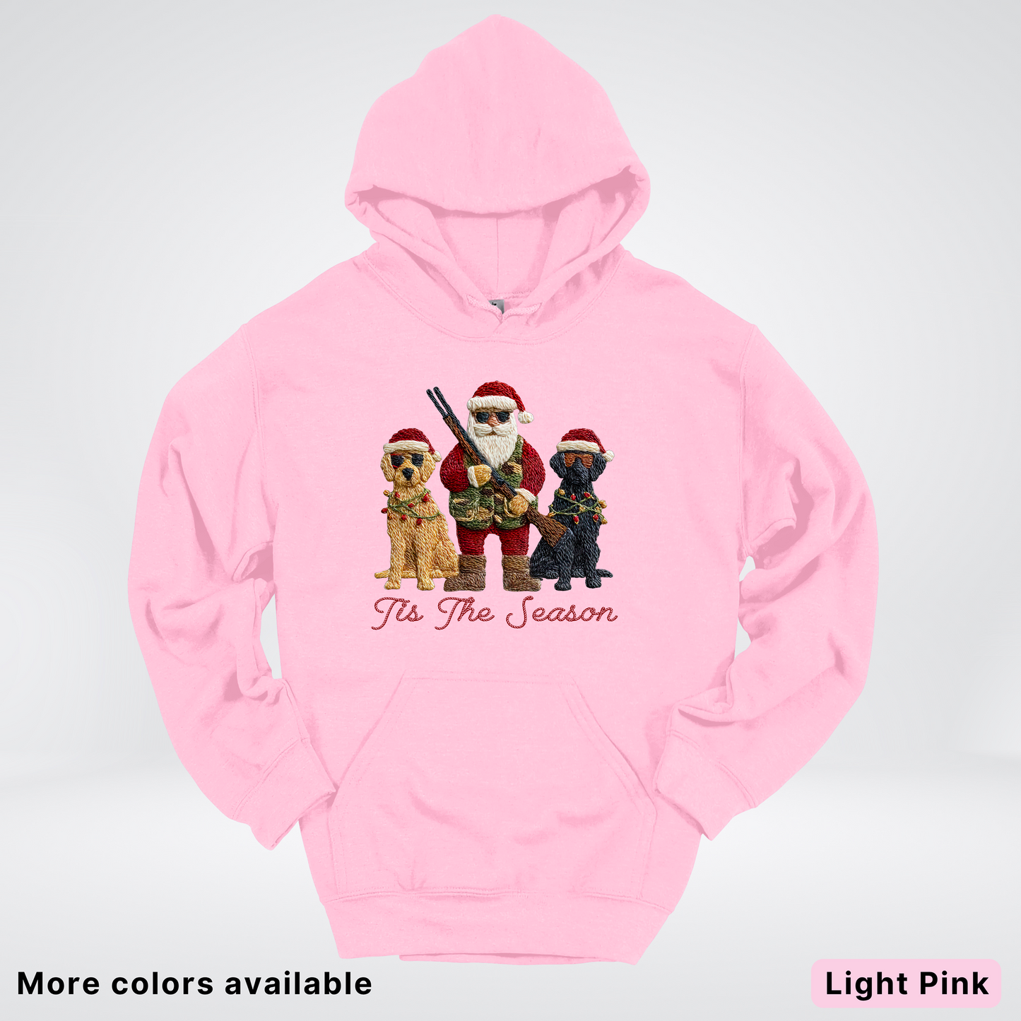Tis The Season Hunting Santa Hook Yard Faux Hodie - Hoodie