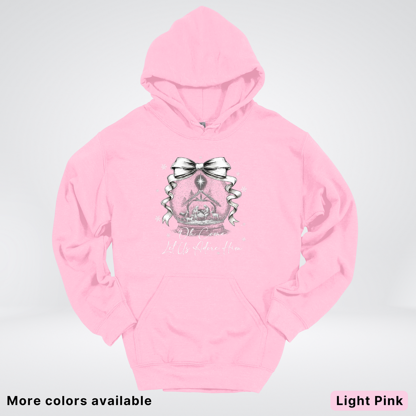 Oh Come Let Us Adore Him Nativity - Hoodie