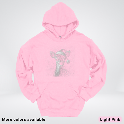 Vintage Christmas Deer - Hoodie