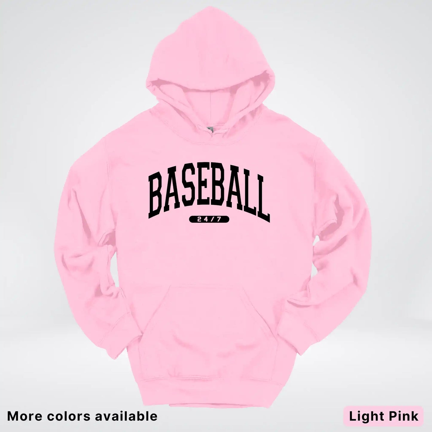 Baseball 24/7 – Black Design - Hoodie