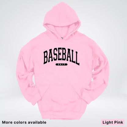 Baseball 24/7 – Black Design - Hoodie