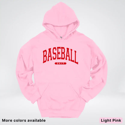 Baseball 24/7 – Red Design - Hoodie