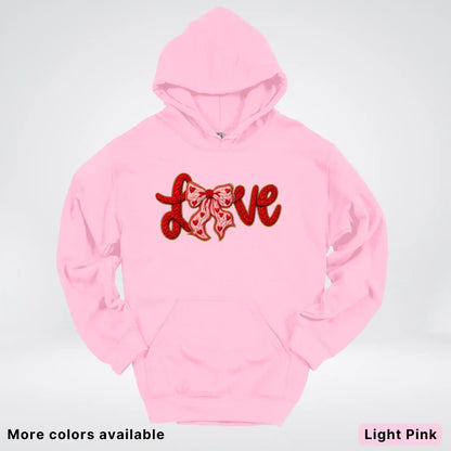 Love Bow Hook Yard Faux - Hoodie