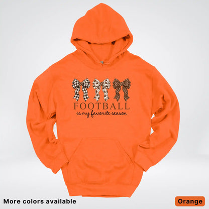Football Is My Favorite Season – Game Day Bow - Hoodie