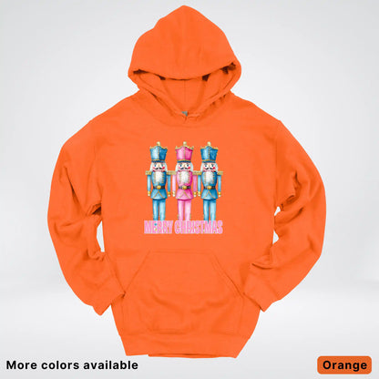 Merry Christmas Pastel Nutcrackers Hoodie