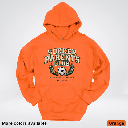 Soccer Parents Club Faux Embroidery Sideline Hoodie