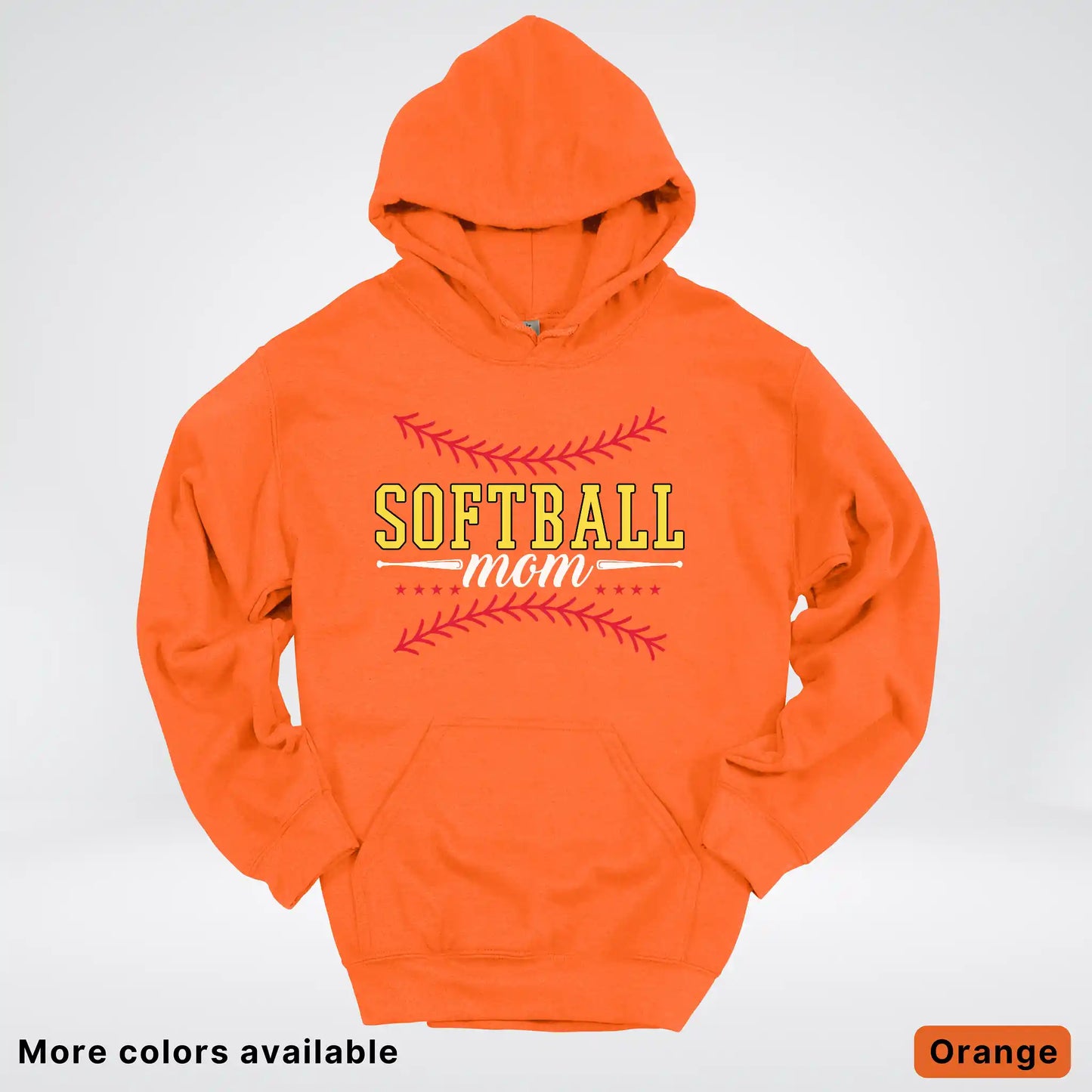 Softball Mom - White Design - Hoodie