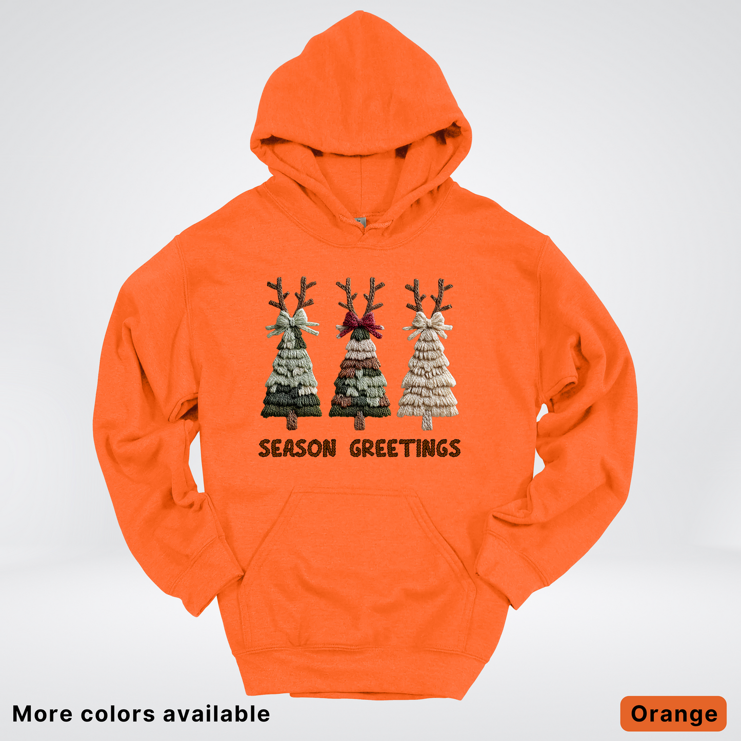 Rustic Christmas Tree Trio (Hook Yard Faux Look) - Hoodie