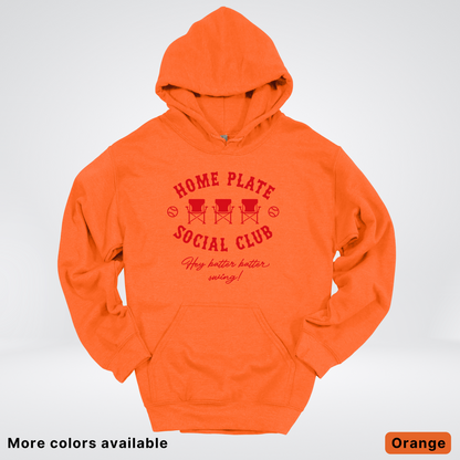 Home Plate Social Club – Red Design - Hoodie