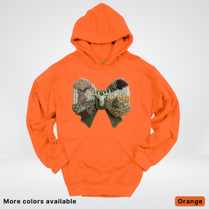 Rocking Horse Holiday Bow – Hook Yard Faux Look - Hoodie