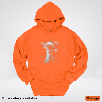 Vintage Christmas Deer - Hoodie