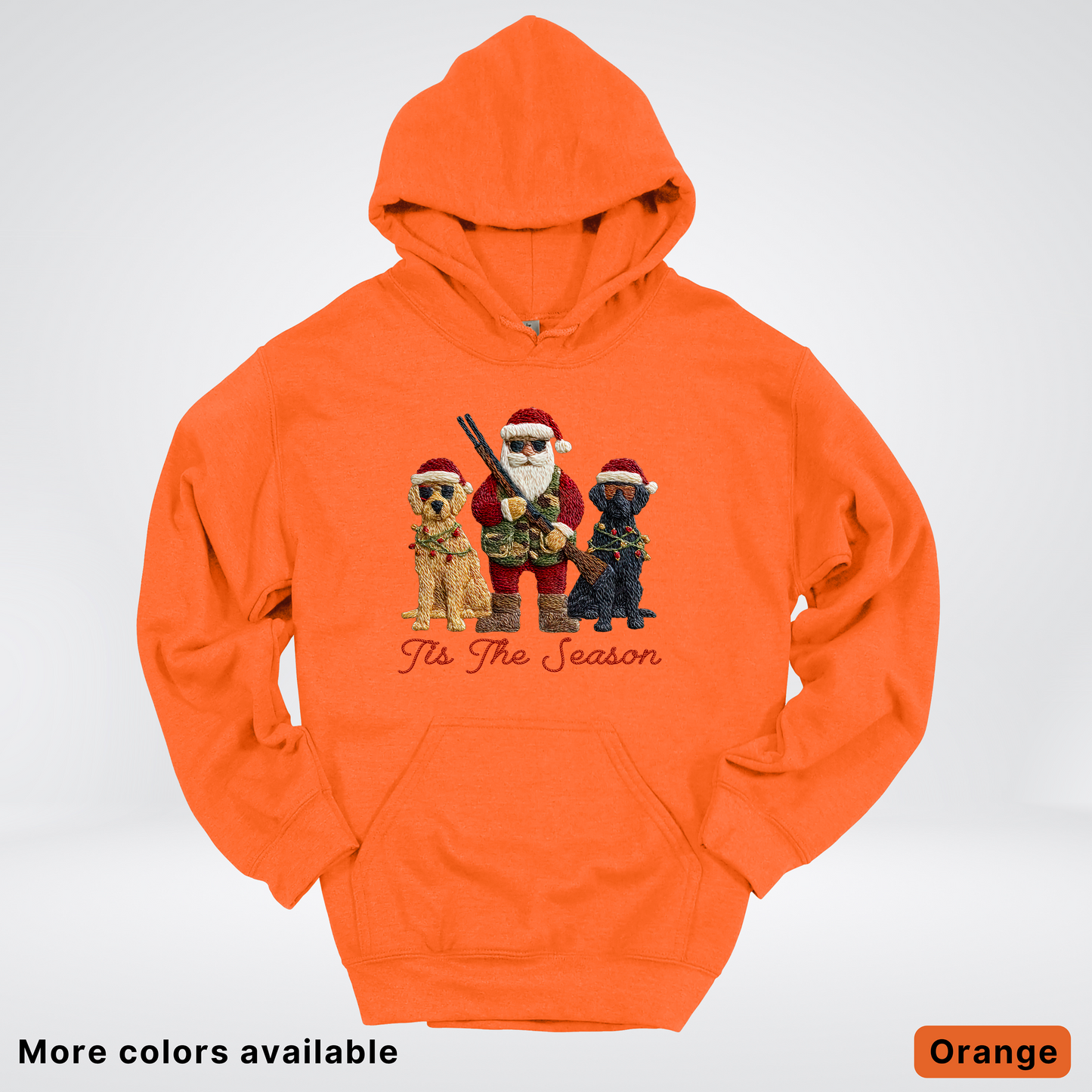 Tis The Season Hunting Santa Hook Yard Faux Hodie - Hoodie