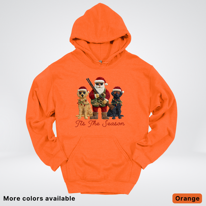 Tis The Season Hunting Santa Hook Yard Faux Hodie - Hoodie