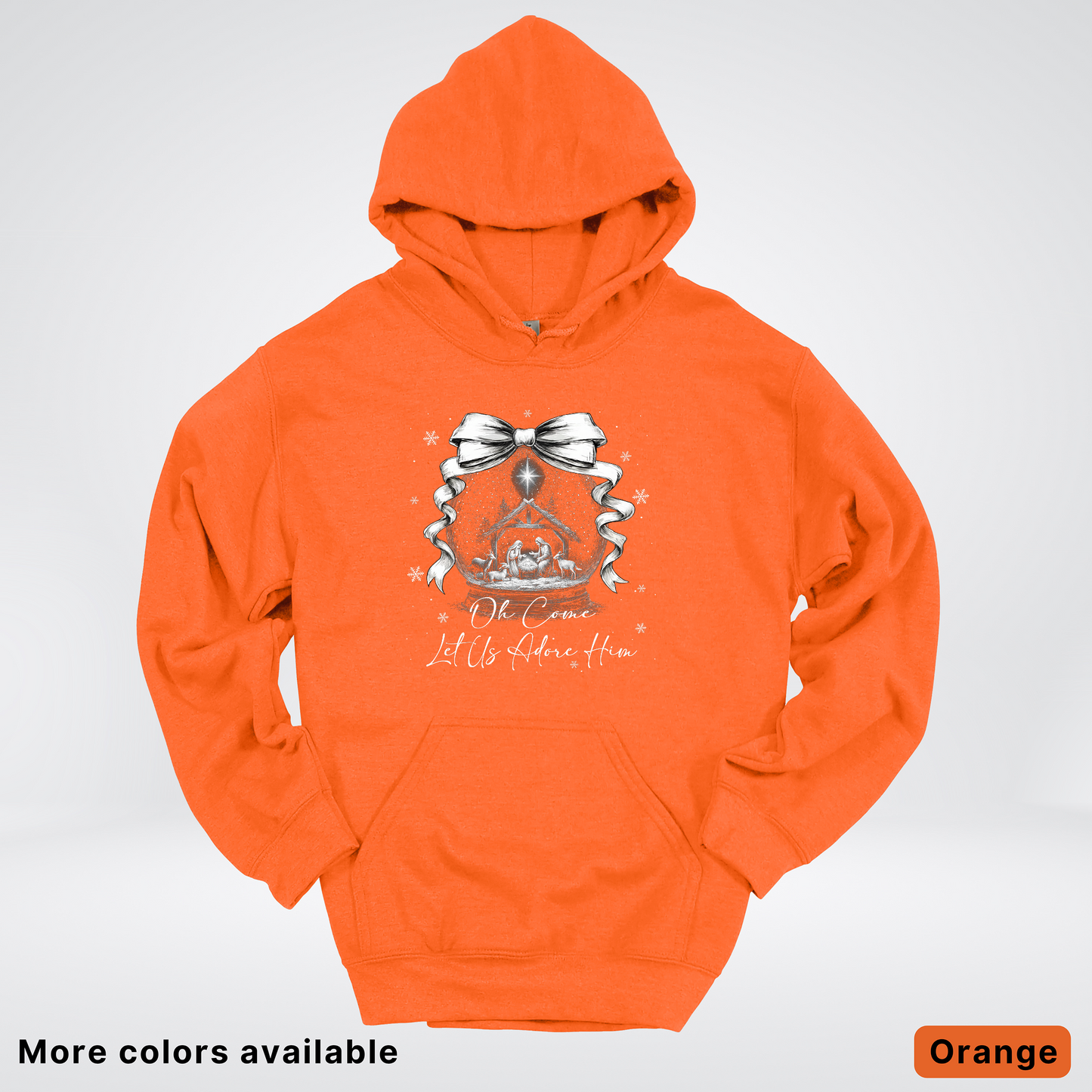 Oh Come Let Us Adore Him Nativity - Hoodie