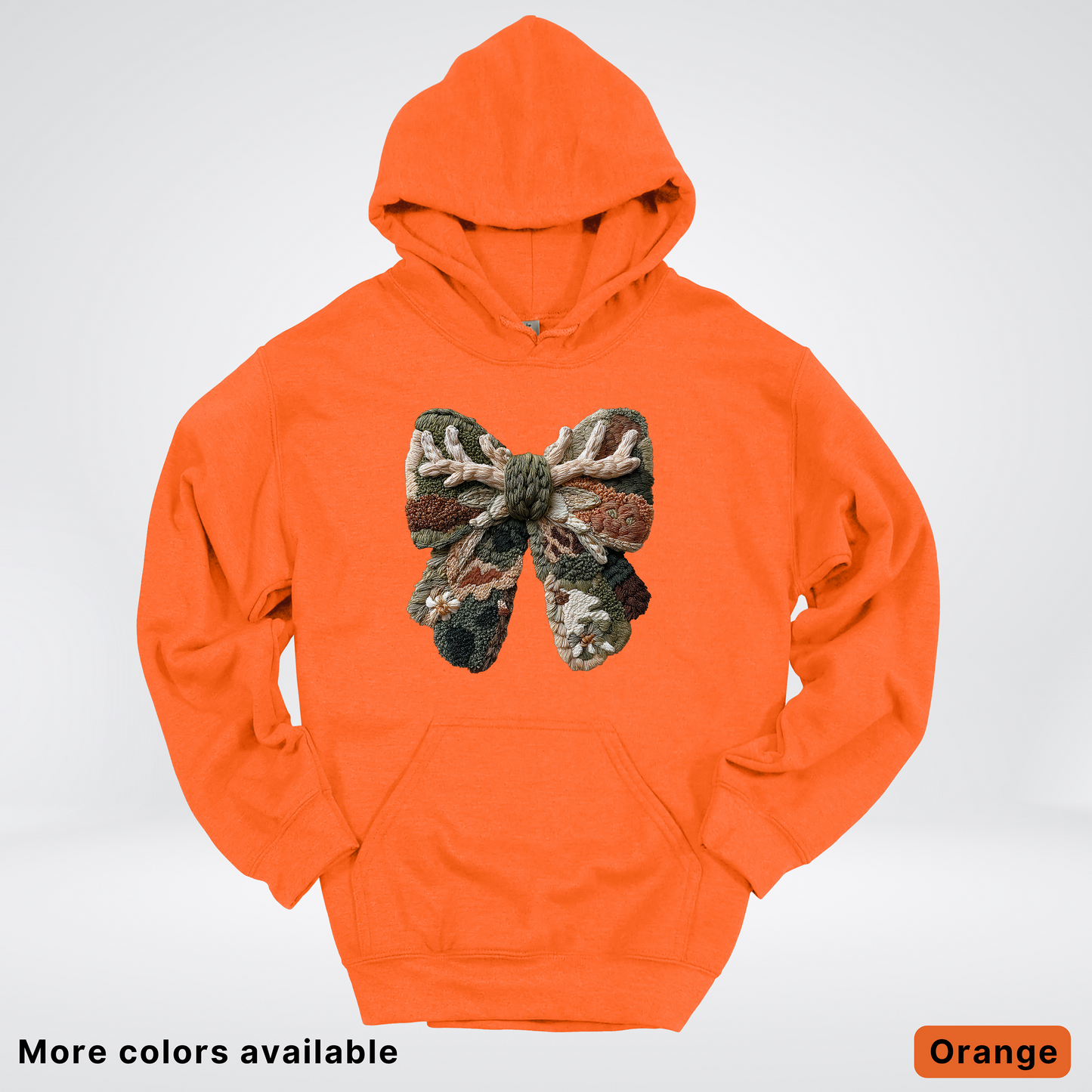 Woodland Winter Bow Hook Yard Faux - Hoodie