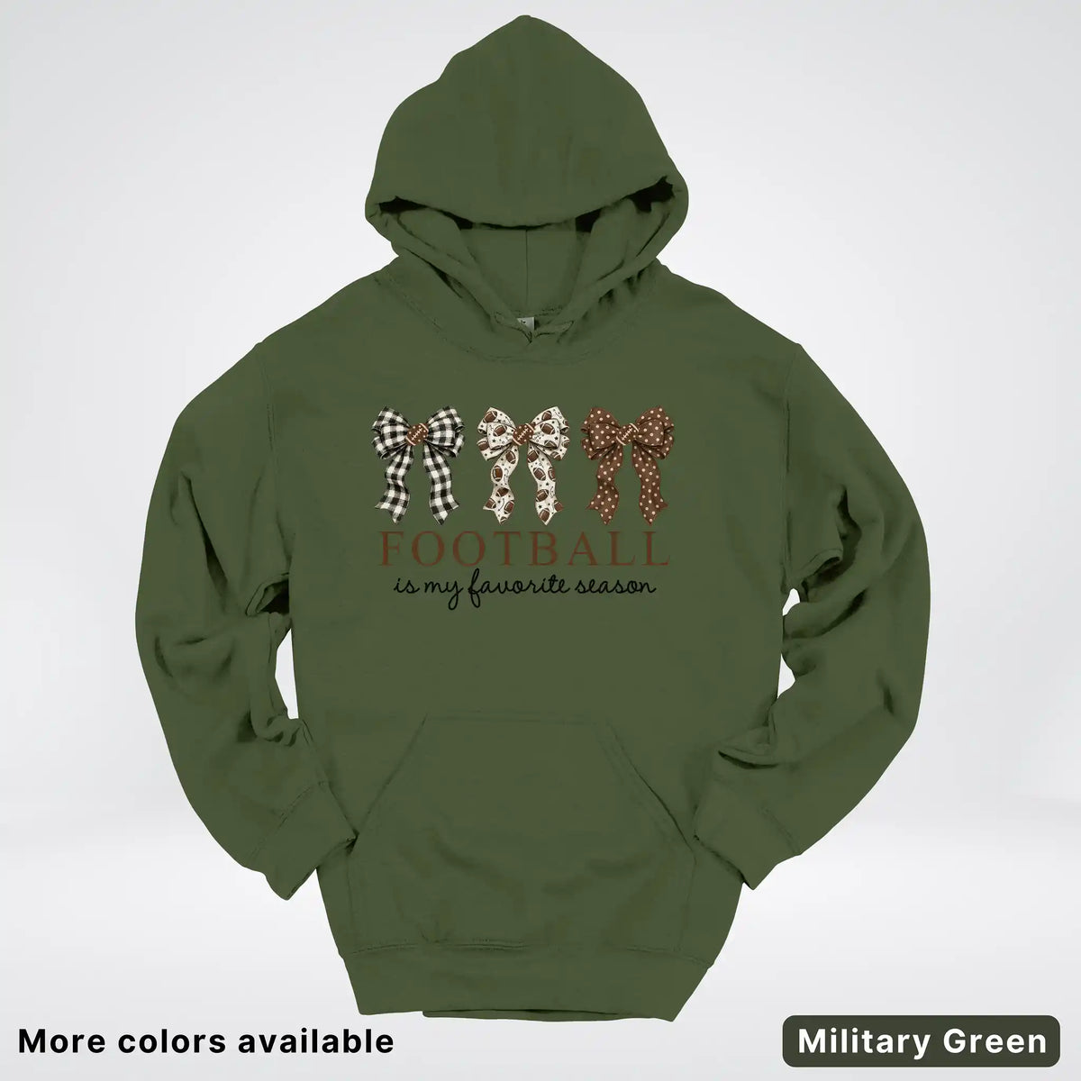 Football Is My Favorite Season – Game Day Bow - Hoodie
