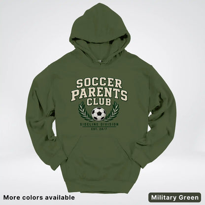 Soccer Parents Club Faux Embroidery Sideline Hoodie