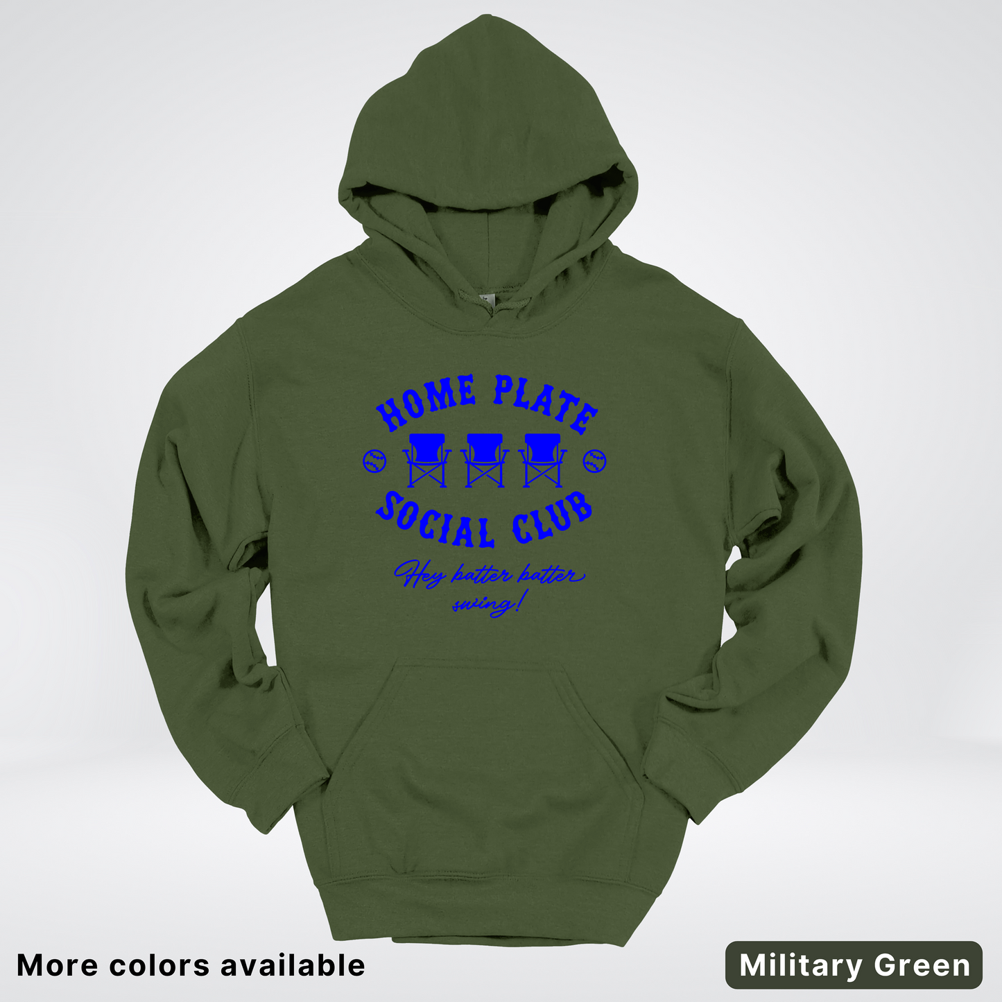 Home Plate Social Club – Blue Design - Hoodie