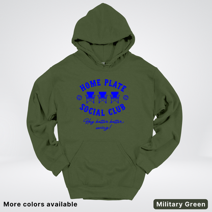 Home Plate Social Club – Blue Design - Hoodie
