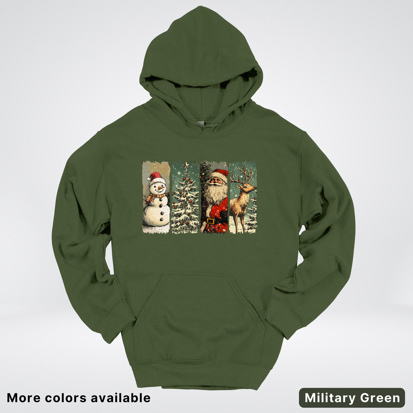 Classic Christmas Strip Art - Hoodie