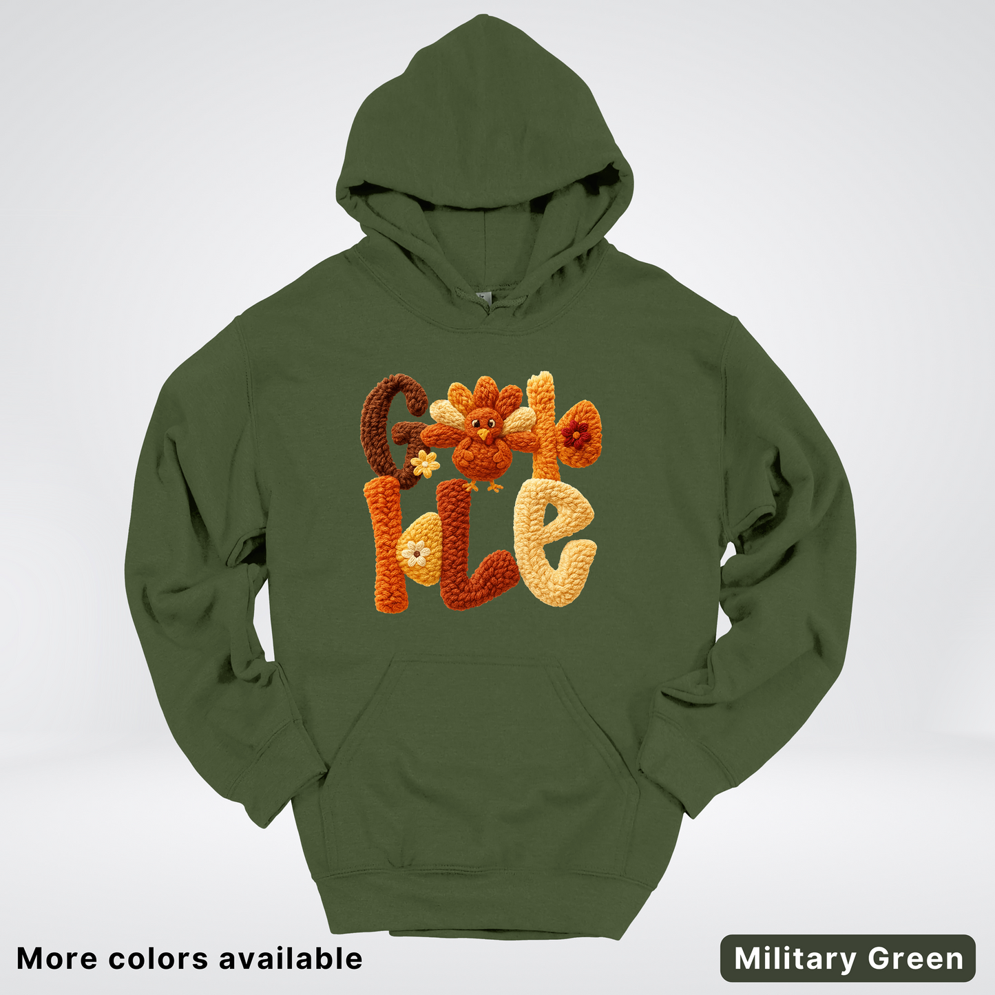 Gobble Crochet Turkey - Hoodie