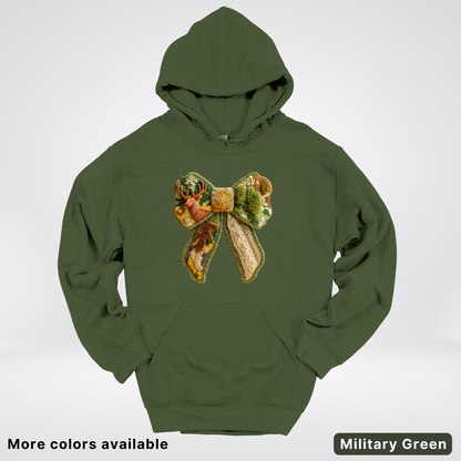 Forest Berry Bow Hook Yard Faux Look - Hoodie