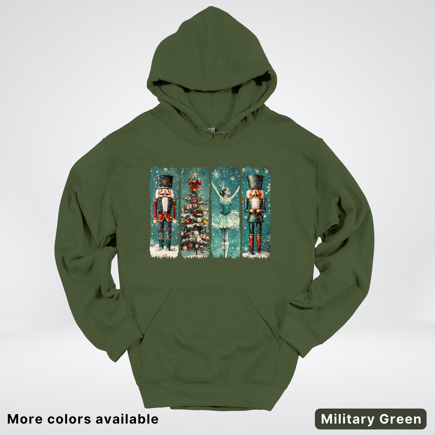 Vintage Nutcracker Ballet Panel - Hoodie