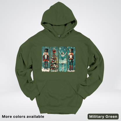 Vintage Nutcracker Ballet Panel - Hoodie