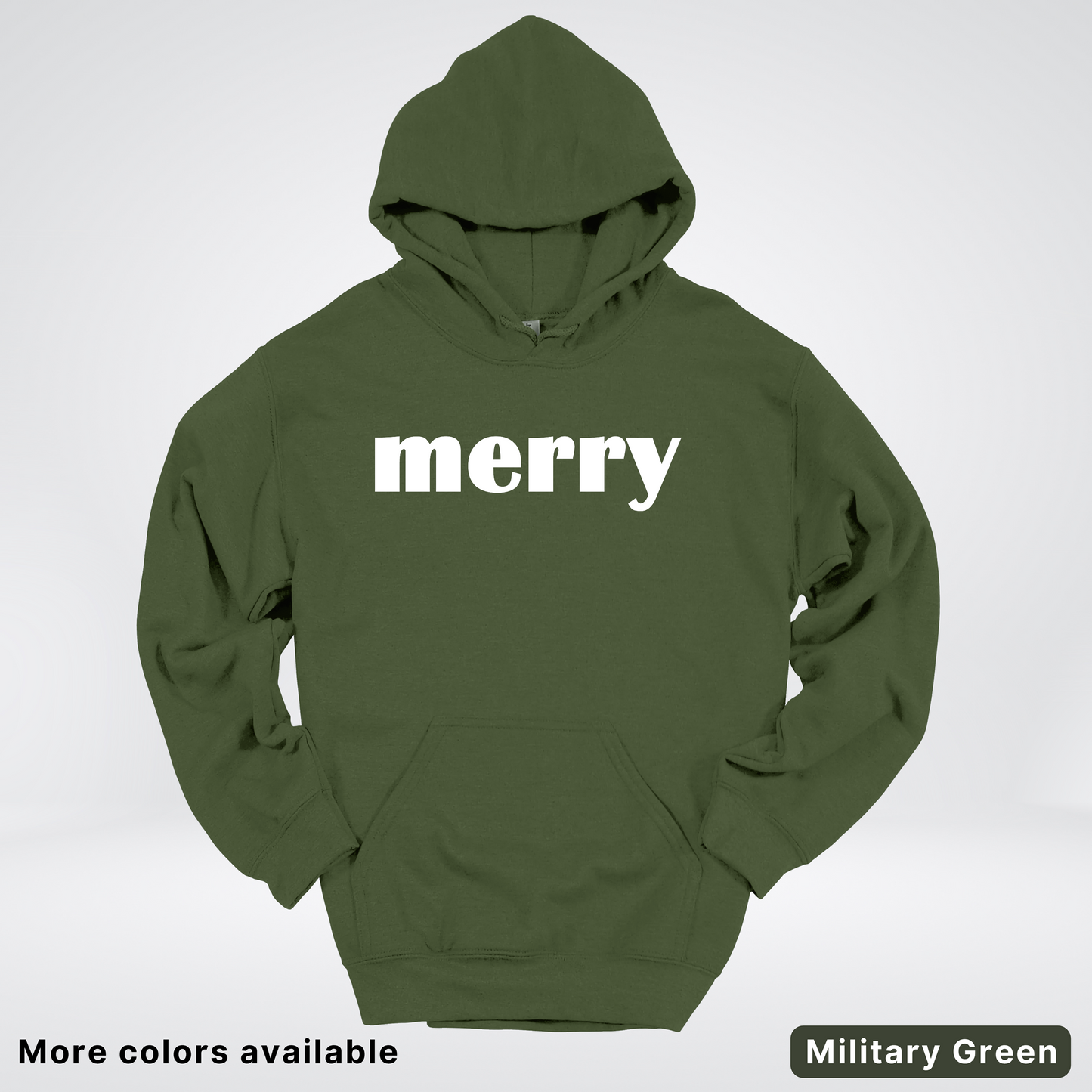 Merry - White Design - Hoodie