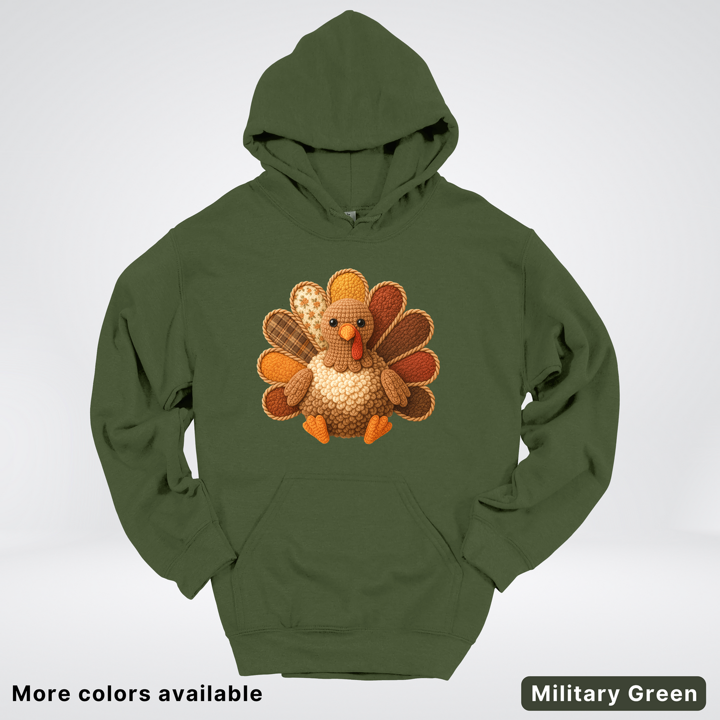 Turkey Crochet Thanksgiving Fall - Hoodie