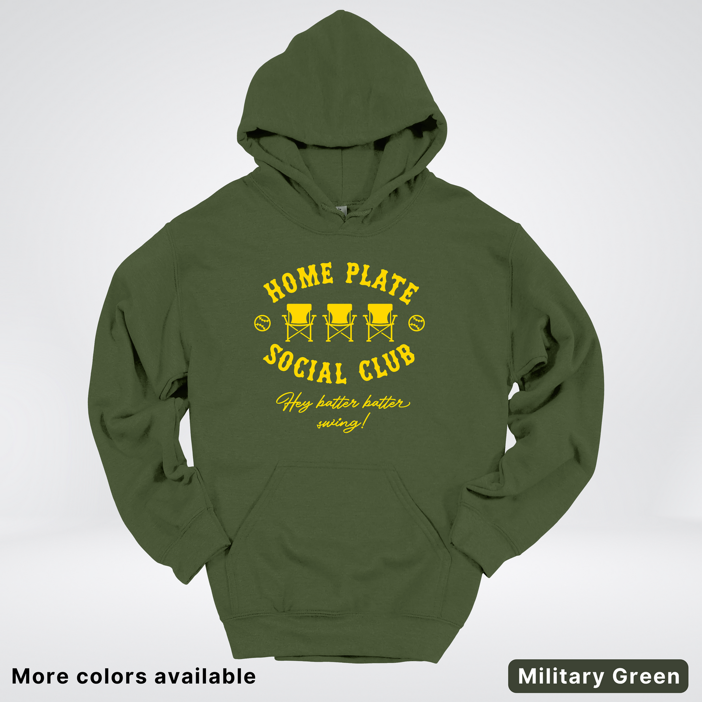 Home Plate Social Club – Gold Design - Hoodie