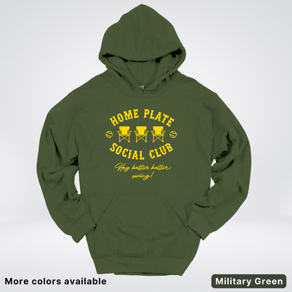 Home Plate Social Club – Gold Design - Hoodie